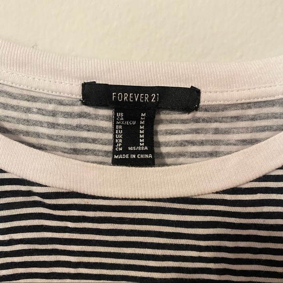 Forever 21 Embroidered Striped Shirt - Picture 2 of 6